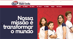 Desktop Screenshot of madrececilia.com.br