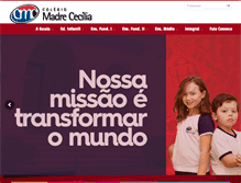 Tablet Screenshot of madrececilia.com.br